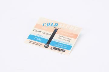 Hypothermia advice card, England, 1994-1995