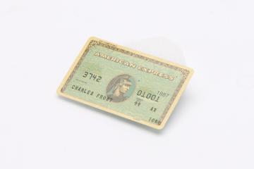 Specimen 'green' American Express charge card