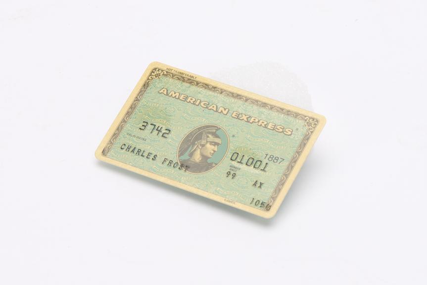 Specimen 'green' American Express charge card