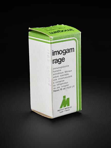 Packaging for "Imogam" vaccine