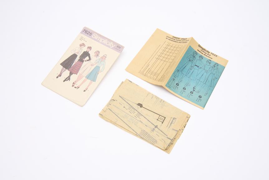 Paper garment pattern