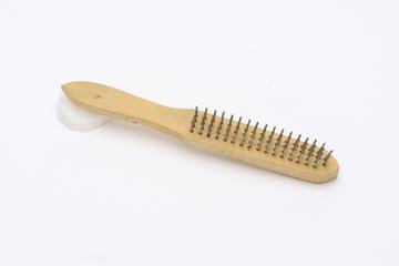 Wire brush from a general-purpose handyman's kit