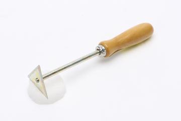 Triangular shave hook from a general-purpose handyman's kit