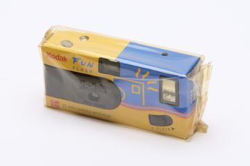 Kodak 'Fun Flash' disposable 35mm camera with built-in film and flash. 39 exposures