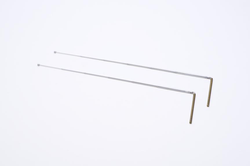 Pair of telescopic dowsing rods, 1994