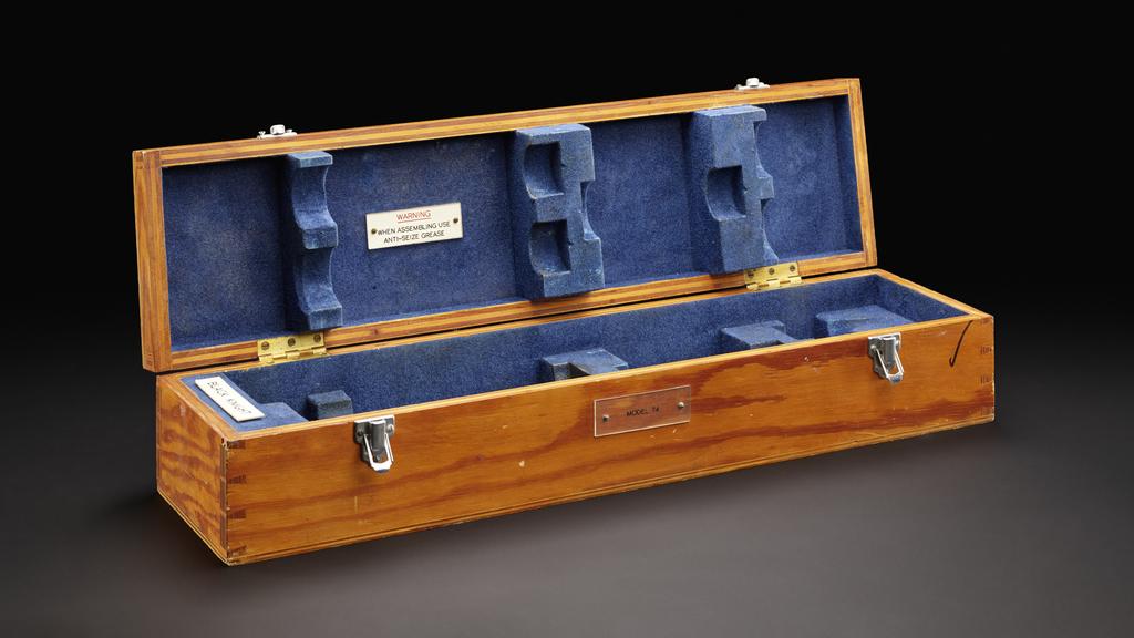 Wooden box for Black Knight ballistic test vehicle