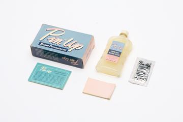 Bottle of "Pin-up" full head perm by Unilever, 1958