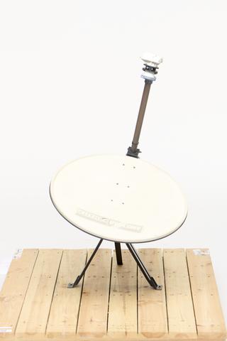 Amstrad Fidelity MDS 158902 dish antenna from the Satellite Television Receiving Installation