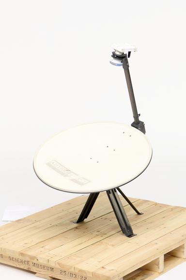 Amstrad Fidelity MDS 158902 dish antenna from the Satellite Television Receiving Installation