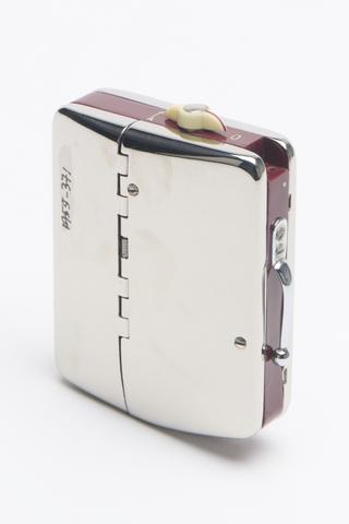 Bonochord Transitron transistor hearing aid case, c.1954
