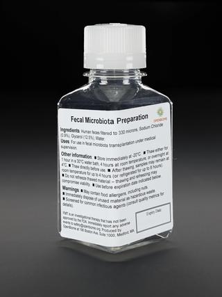 Empty 250ml fecal material preparation bottle