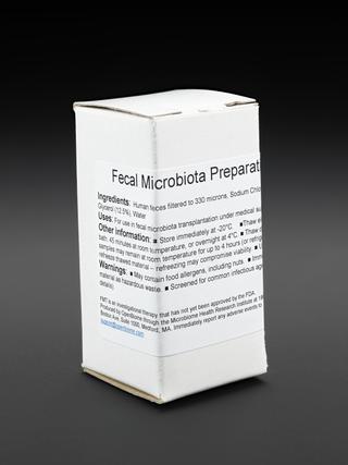 Empty 30ml bottle for nasogastric fecal transplantation