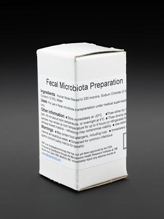 Empty 30ml bottle for nasogastric fecal transplantation