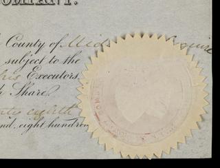Share Certificate of the Liverpool and Manchester Railway 1826