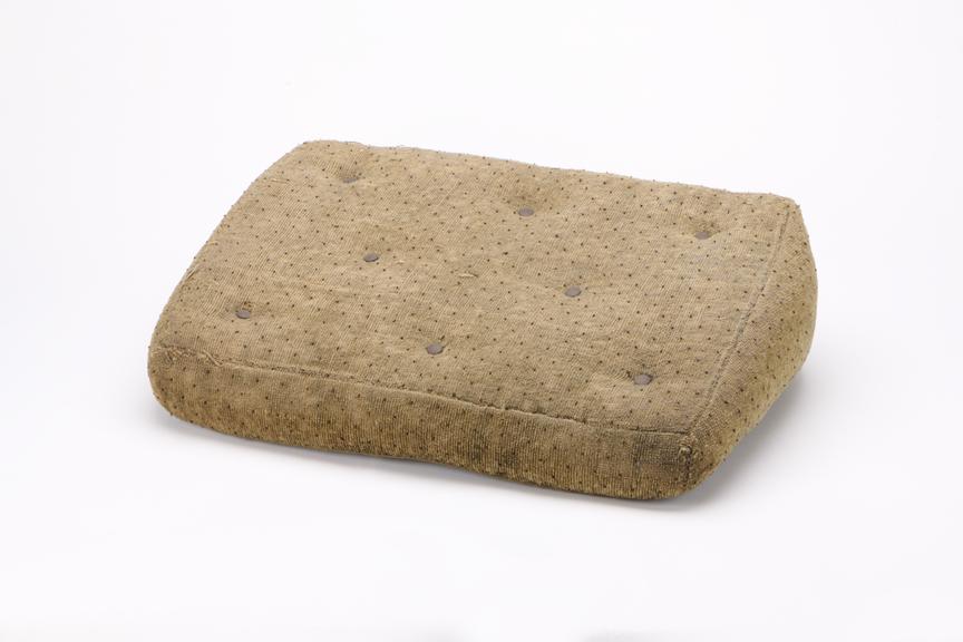 Wedge shaped exterior cushion, from the Royal Mail Coach, 1815-1830