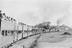 Passenger train at Kurduvadi junction, India in 1969