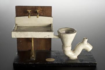 Model sink and drainage system