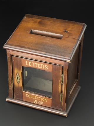 Hospital ward letter box, England, 1870-1910
