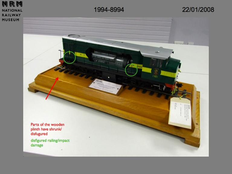 Model diesel-electric locomotive, scale 1/24, Nigerian Railway