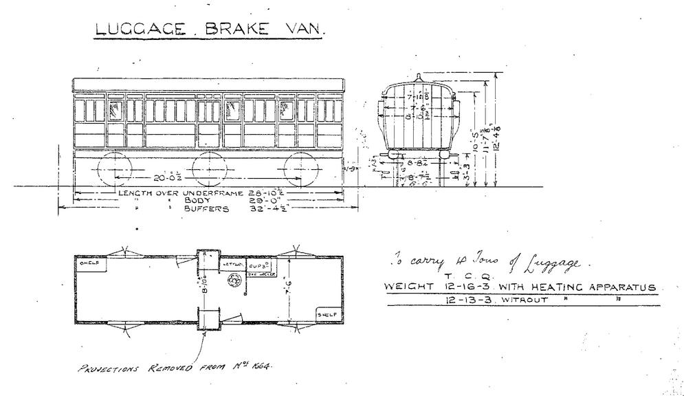 Great Northern Railway brake van