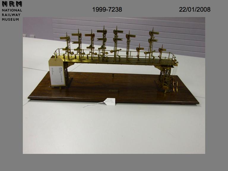 Brass Model Signal Gantry | Science Museum Group Collection