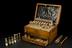 Medicine chest with 2 drawers, mahogany