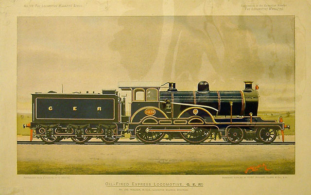 Great Eastern Railway Oil-Fired Express Locomotive No. 1870, 4-4-0