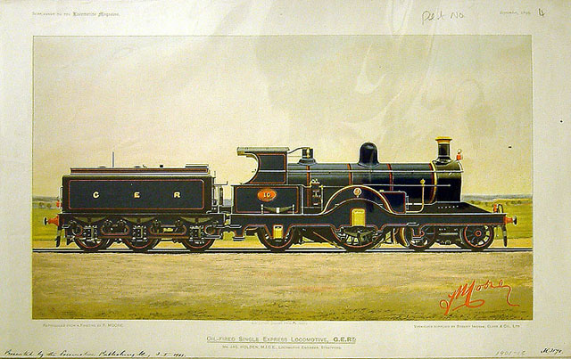 Great Eastern Railway Oil-Fired Single Express Locomotive No 10.