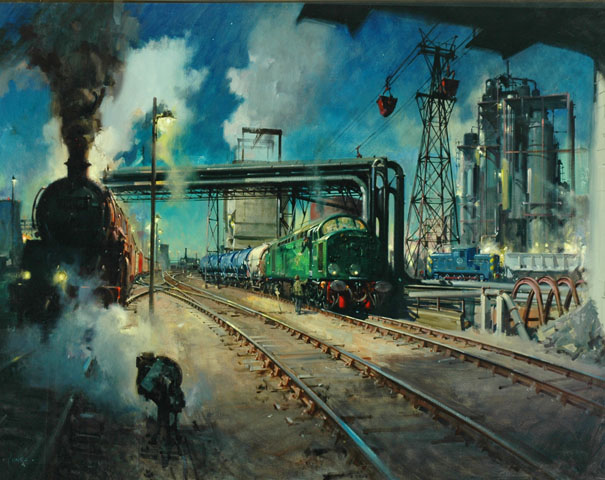 South Grid Railway Sidings. Billingham (painting; oil painting; poster artwork)