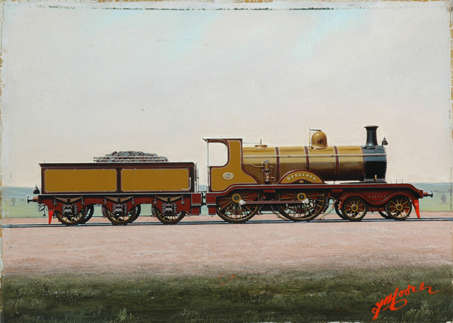 London Brighton & South Coast Railway 4-4-0 locomotive No.213 'Bessemer'