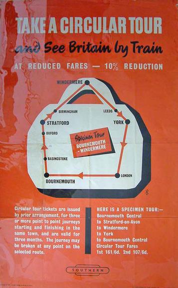 See Britain by Train - Take a Circular Tour (poster)