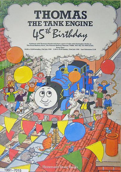 NRM poster. Thomas the Tank Engine 45th Birthday