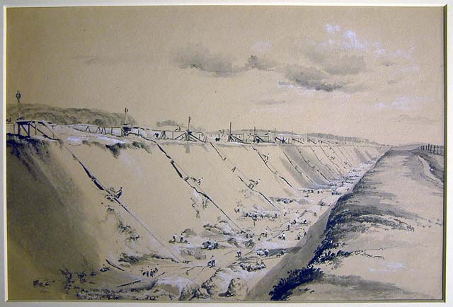 Tring Cutting (wash drawing)