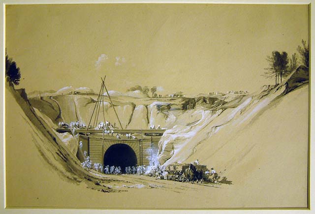 Watford Tunnel (wash drawing)