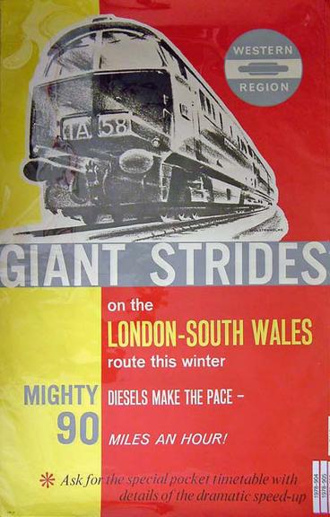 Giant Strides on the London - South Wales Route this Winter (poster)