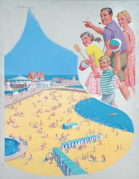 Gorleston-on-Sea (painting; oil painting; poster artwork)