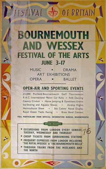 Bournemouth and Wessex Festival of the Arts June 3rd-17th (poster)