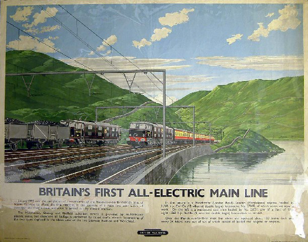 Britain's first all electric main line (poster)