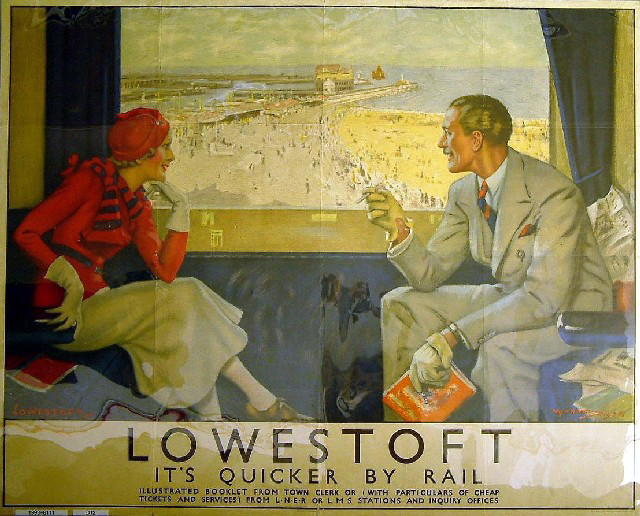 It's Quicker by Rail - Lowestoft (poster)