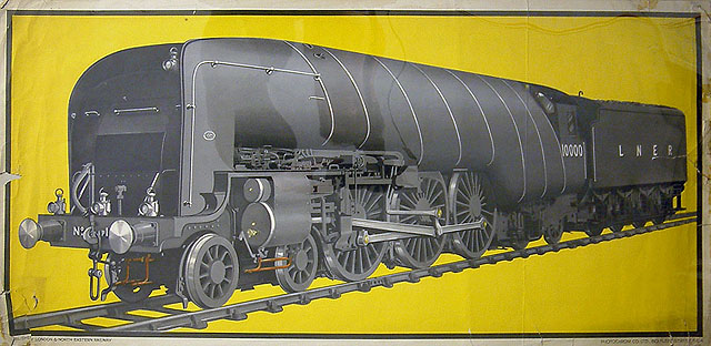 Colour print of LNER Locomotive No 10000 the 'Hush Hush' (print)