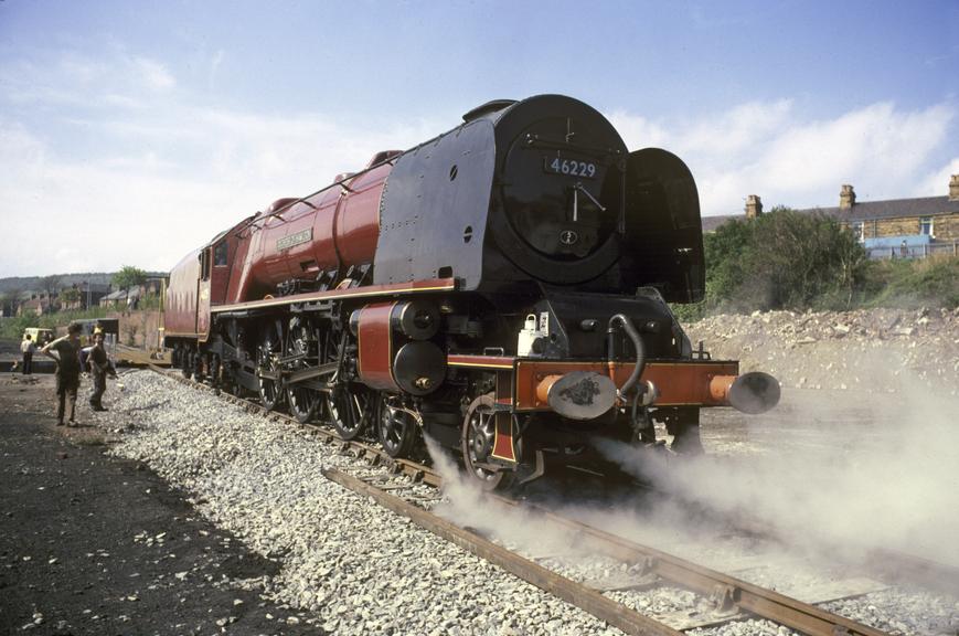 LMS(R) steam locomotive with tender 'Duchess of Hamilton' 4-6-2 Coronation class, No 6229, 1938