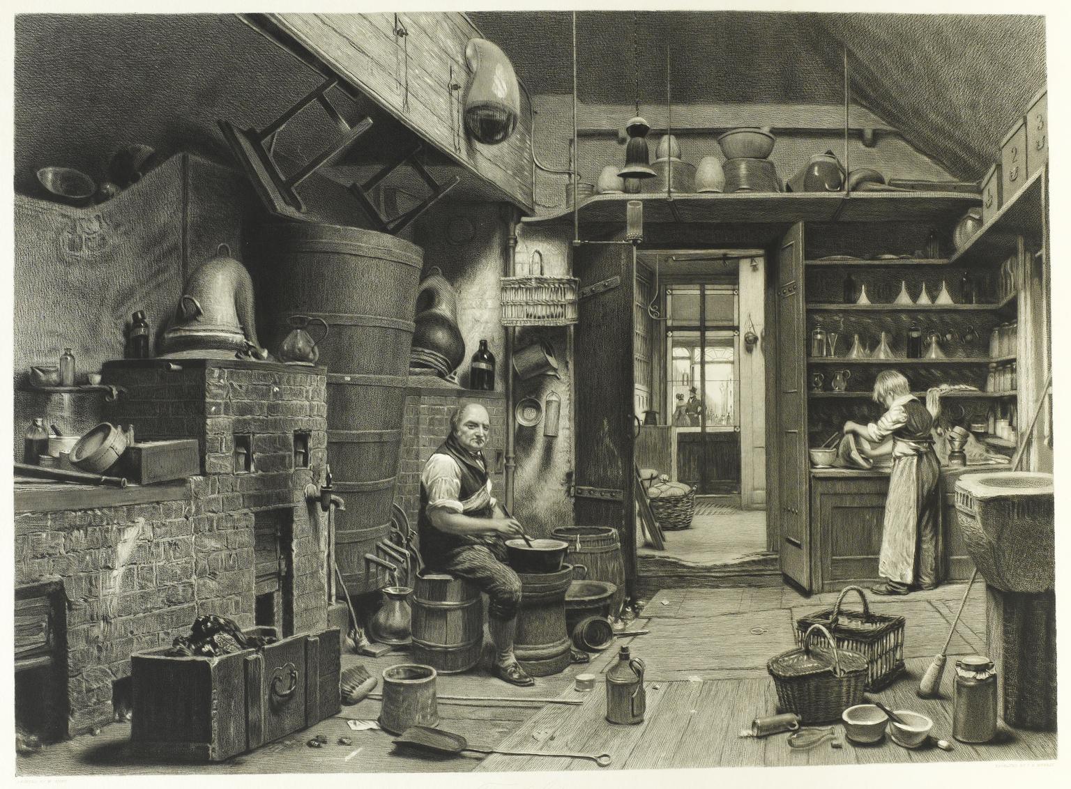 'The Laboratory', print, London, England, 1842 | Science Museum Group ...