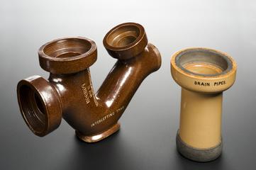 Model of a drain pipe, London, England, 1896