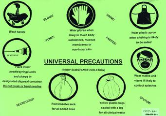 Notice on the control of infection, United Kingdom, 1990-1996