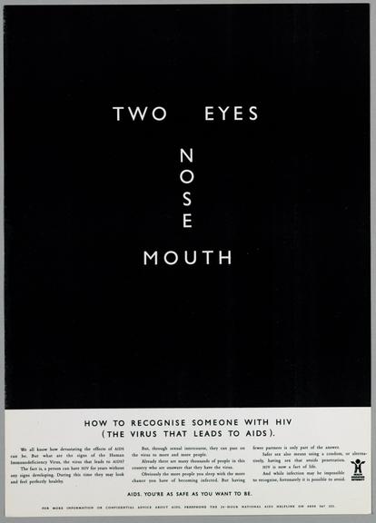 Poster; 'Two Eyes Nose Mouth