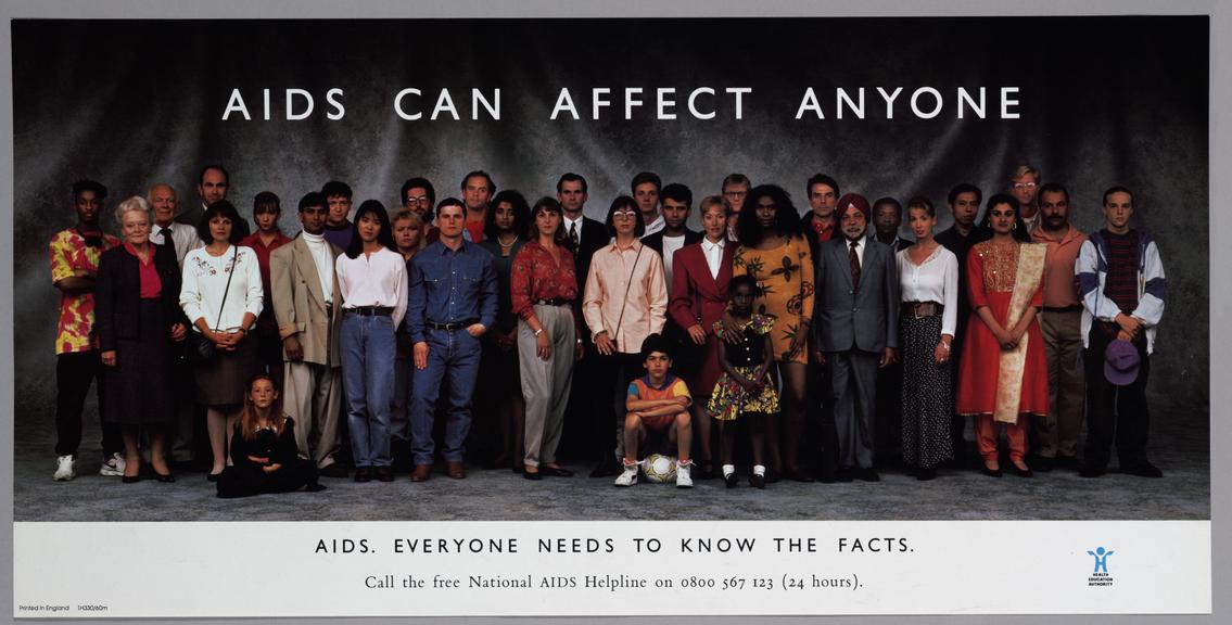 poster, AIDS can affect anyone; landscape version