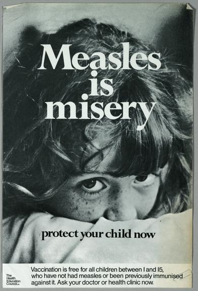 poster, Measles vaccination