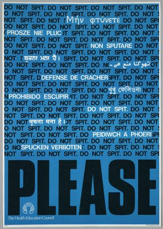Please do not spit