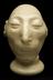 Phrenological cast of microcephalic head, defaced