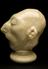 Phrenological cast of microcephalic head, defaced